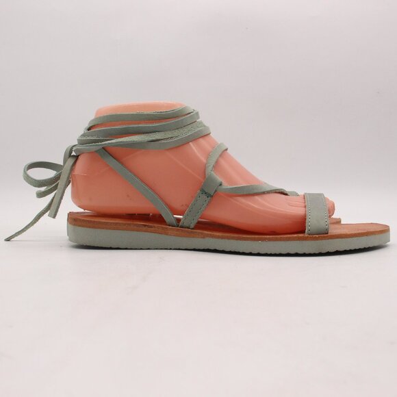 Satirisan Dalia Strappy Leather Sandals Gray Women's Size EU 40 Casual Shoes - Picture 1 of 10